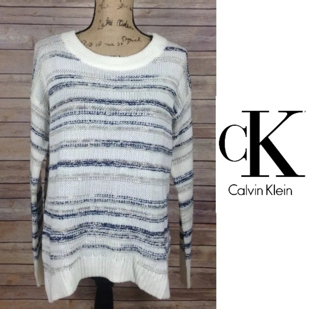 Calvin Klein Striped Sweater Small